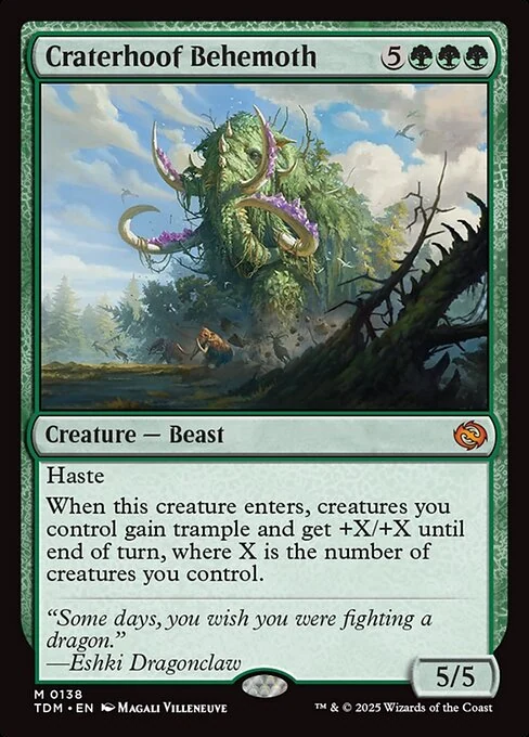 Craterhoof Behemoth — TDM 138, foil