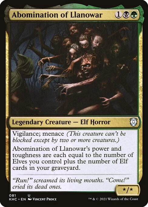 Abomination of Llanowar — KHC 81