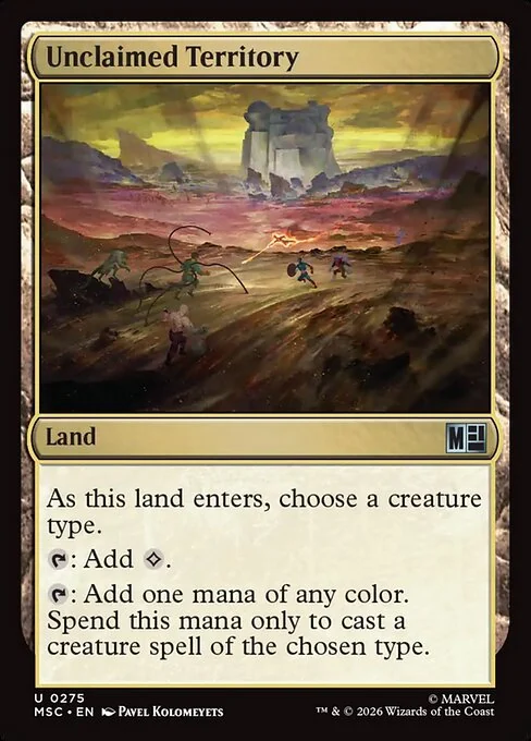 Unclaimed Territory — MSC 275