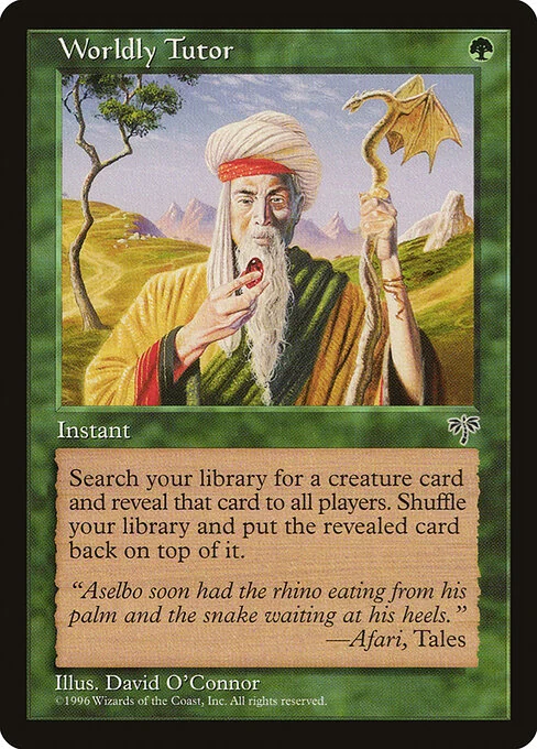 Worldly Tutor — MIR 255